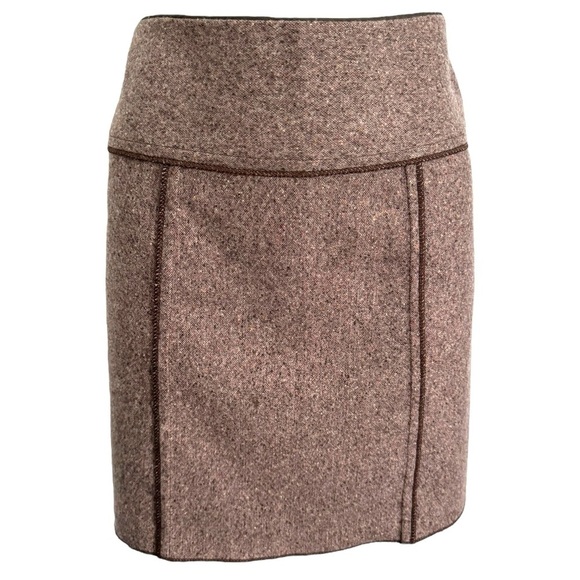 BETTINA SPITZ WOOL LINED MINI SUIT SKIRT SZ 4 - Picture 3 of 5